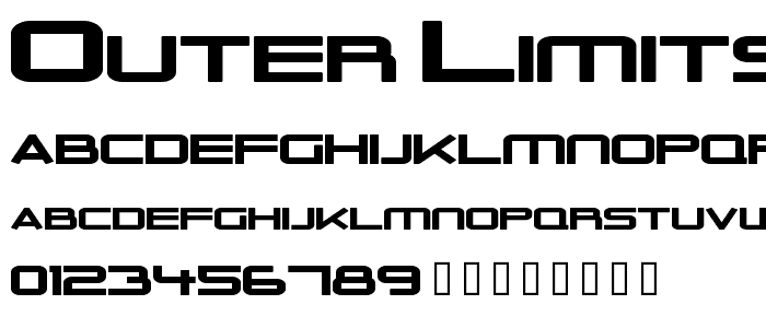 Outer Limits Solid Extended font